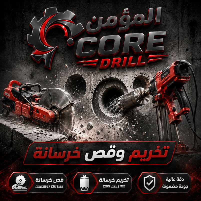 المؤمن كور دريل تخريم وقص خرسانة